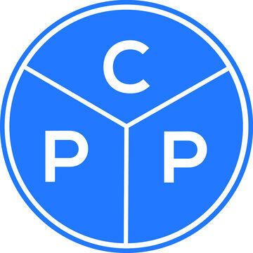 CPP letter logo design on black background. CPP creative initials letter logo concept. CPP letter design. 