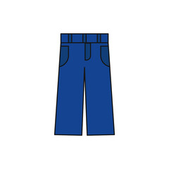 jeans for symbol icon website presentation