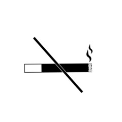 No Smoking icon , illustration logo template in trendy style.