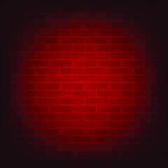 Fototapeta na wymiar red brick tile wall background illustration vector