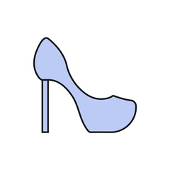 women shoes vector for symbol icon website presentation