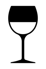 グラスワインシルエット