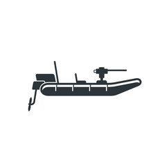 boat army illustration, vector art.