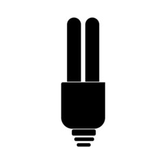 Light bulb icon illustration. Flat design style