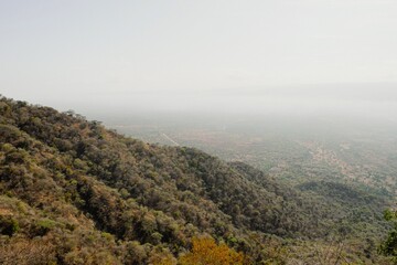 An aerial view of Kerio Valley in Baringo County, Kenya