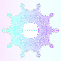 elegant gradient mandala vector for design