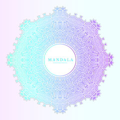 elegant gradient mandala vector for design