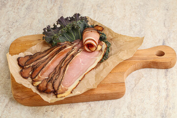 Italian traditional cuisine - prosciutto appetizer