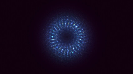 3D rendering abstract round light background