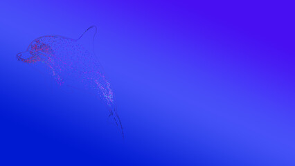dolphin blue gradation background