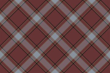 Tartan plaid background, diagonal check seamless pattern. Vector fabric texture for textile print, wrapping paper, gift card, wallpaper.