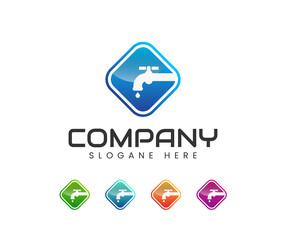 Plumbing service logo. Plumbing Service Logo Template, Water Service Logo icon
