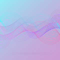 motion multicolored sound wave abstract vector background for album cover template, flyers, banner, print