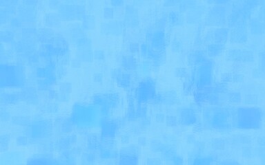 3DCG　夏の海のイメージ、ぼやけた立方体のアブストラクト