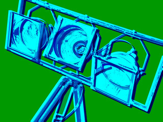 Pop art movie light
