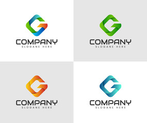 Letter g logo icon design template elements. Usable for Business and Branding Logos. Flat Vector Logo Design Template Element.