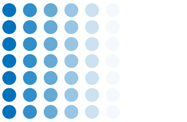 Blaue Punkte mit Farbverlauf als Hintergrund