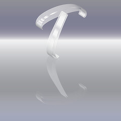 Lichtrand Buchstabe T 1 © Xaver Klaussner