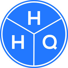 HLQ letter logo design on white background. HLQ  creative circle letter logo concept. HLQ letter design.