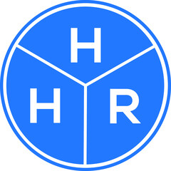 HHR letter logo design on white background. HHR  creative circle letter logo concept. HHR letter design.