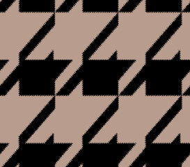 Houndstooth seamless pattern. Classic fashion. Different crowbars print.