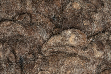 Camel felted wool background texture