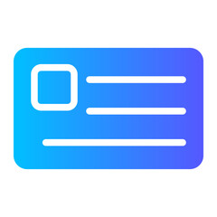 id card gradient icon