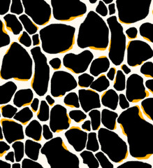 Seamless dalmatian pattern, animal print.