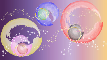 abstract colorful galaxy