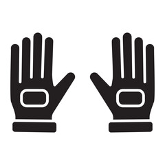 Obraz premium gloves glyph icon