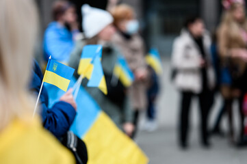 Ucraina Pace No Guerra Stop war Ukraine bandiera 