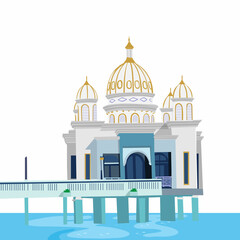 The Arkam Babu Rahman Floating Mosque, Palu, West Sulawesi, Indonesia