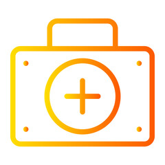 Obraz premium first aid kit gradient icon