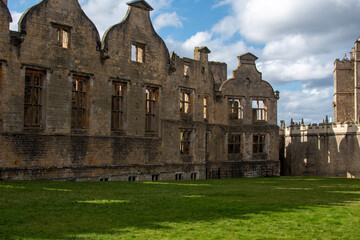 Fototapeta premium Long Gallery/exteriors of Bolsover Castle in Derbyshire, UK