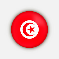 Country Tunisia. Tunisia flag. Vector illustration.
