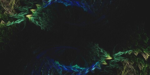 Fototapeta na wymiar 3D rendering abstract multicolor fractal background