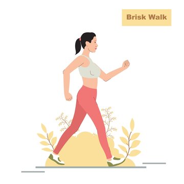Brisk walking aerobic exercise sale