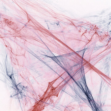 Abstract light pattern, long exposure of laser and LED light. 