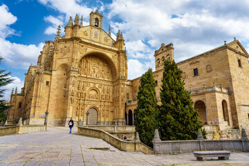 Fototapeta na wymiar Catholic Monastery of San Esteban in the World Heritage City of Salamanca.