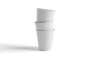 Expresso cup on a white background - 3d rendering