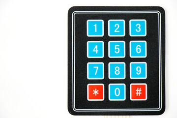 Numbers board for safe, clicker numbers