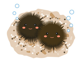 ウニをイメージしたイラスト