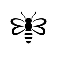 Bee sign symbol icon illustration vector Design template. Suitable for Creative Industry, Multimedia, entertainment, Educations, Shop, and any related business