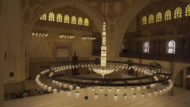 Inside Al Fateh Grand Mosque, Manama, Bahrain