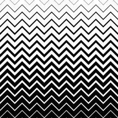 Horizontal chevron line pattern. Fades stripe. Black shevron on white background. Zigzag gradation stripes texture. Fading patern. Faded zag zig backdrop for design prints. Vector illustration