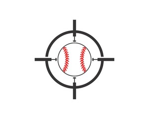 Sniper target with baseball inside