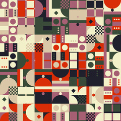 Geometric Abstract Pattern Graphics Made With Vector Geometric Shapes And Forms