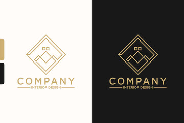 creative interior logo design, decoration logo, property logo.