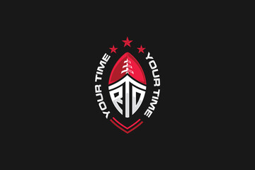 American football logo, logo inspiration for your business.