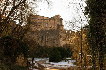 The historic 12th century Castel Pieta near Calliano in Trentino-Alto Adige, north east Italy
